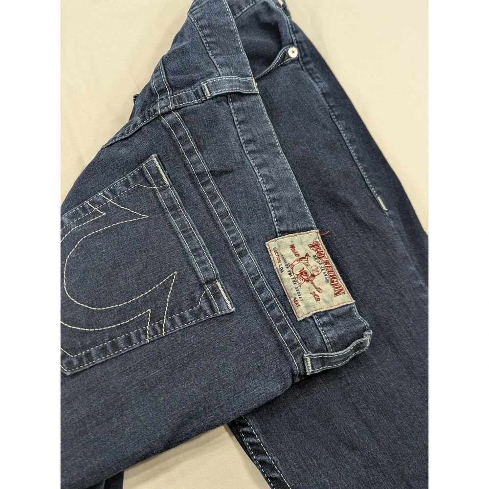 True Religion Jeans Mens 46x33* Geno Relaxed Slim Pants Heavy Denim World Tour‎